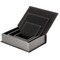Vintiquewise Black Velvet Vintage Storage Wooden Antique Classic Decorative Book Box Holder, PK 3 QI004265.BK - alternate 3
